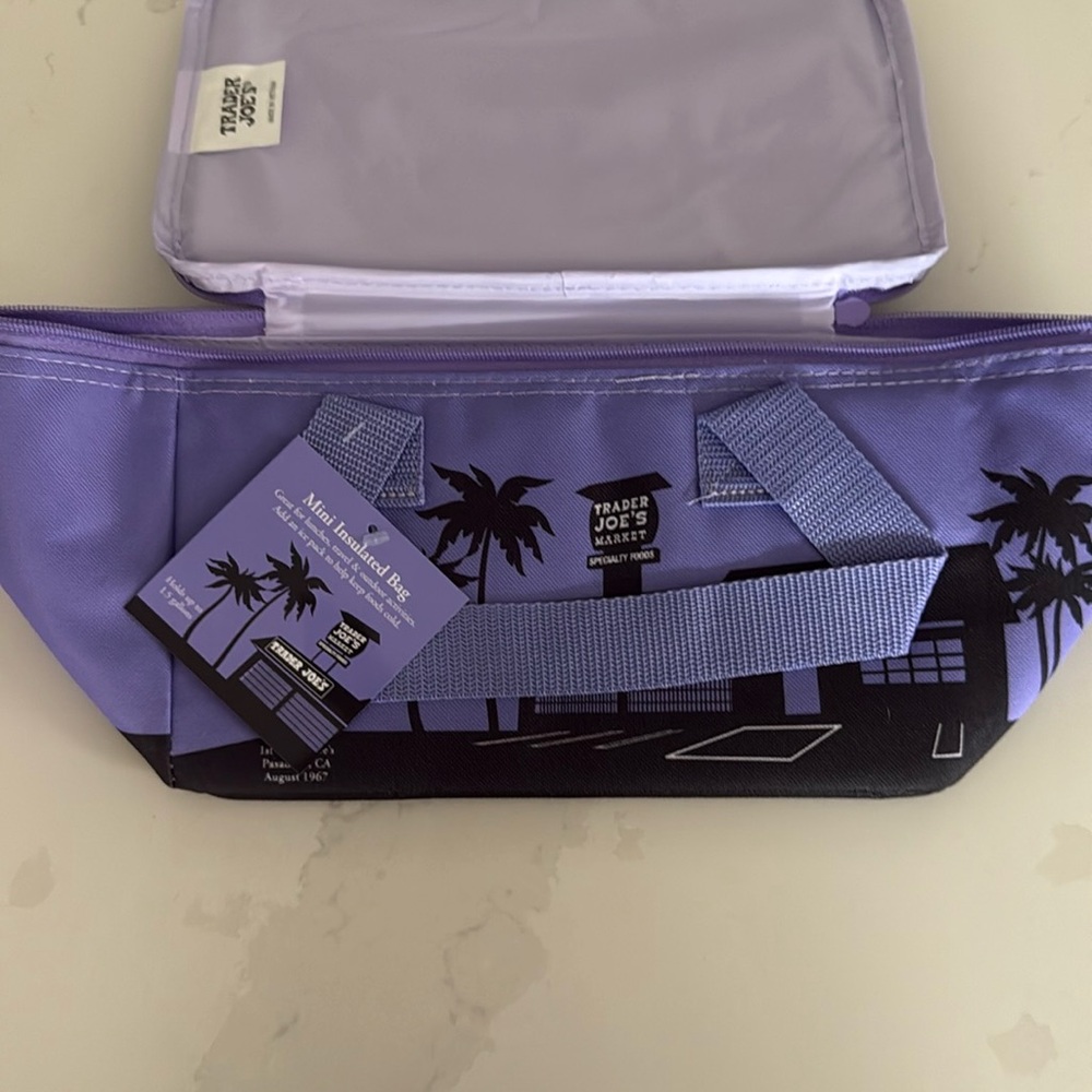 Trader Joe's Purple Insulated Bag